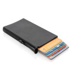 Suport carduri RFID standard din aluminiu personalizat cu logo