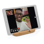 Suport din bambus pentru tabletă si telefon personalizat cu logo