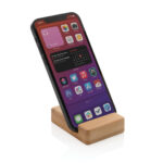 Suport din bambus pentru telefon personalizat cu logo