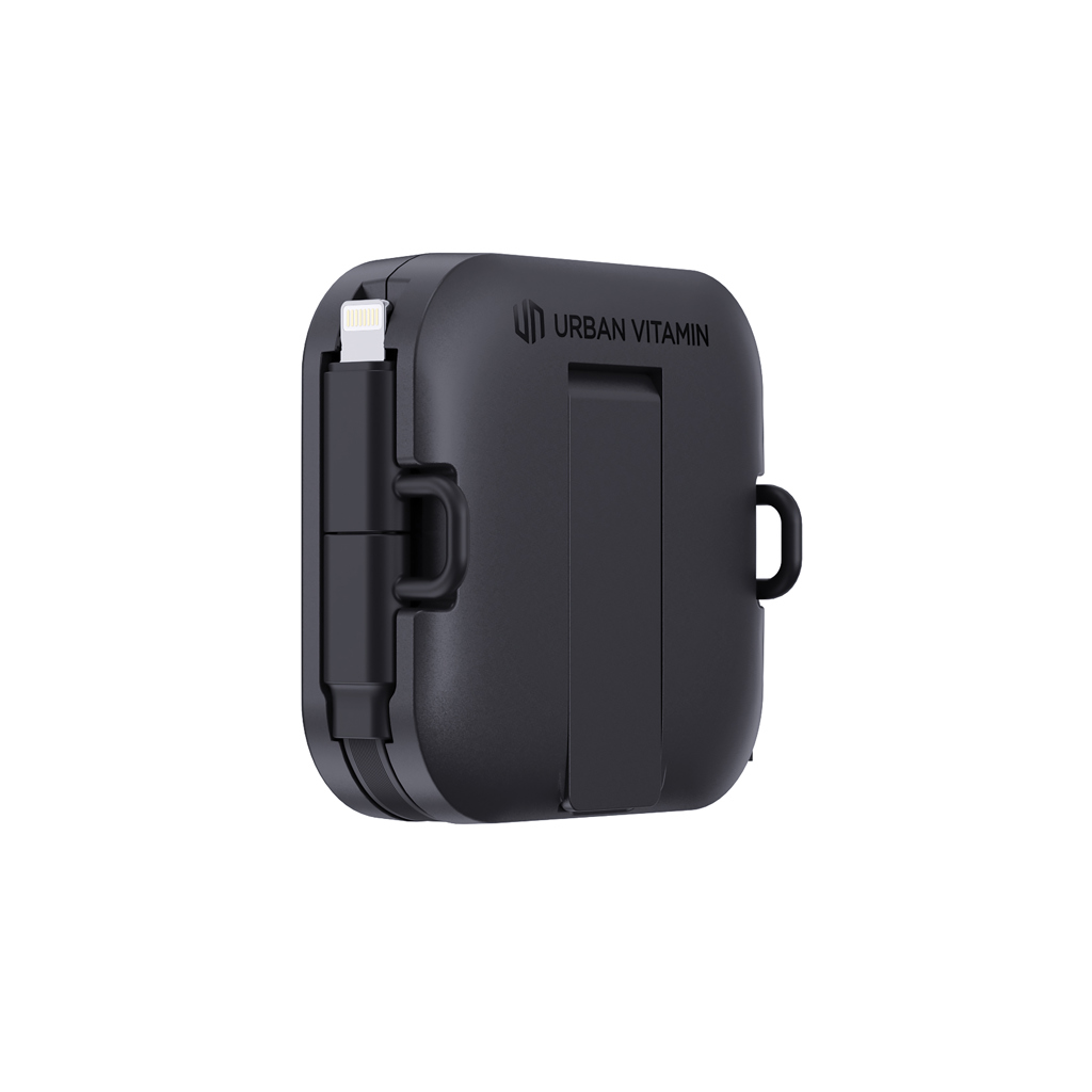 Suport încărcare San Jose 100W cu cablu retractabil personalizat cu logo