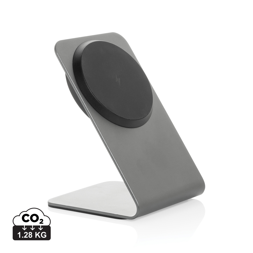 Suport magnetic de încărcare wireless Terra de 15W personalizat cu logo