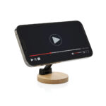 Suport telefon Magmount plastic reciclat RCS și bambus personalizat cu logo