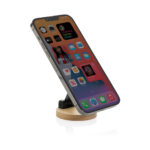 Suport telefon Magmount plastic reciclat RCS și bambus personalizat cu logo