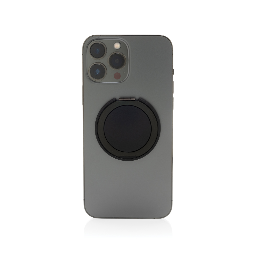 Suport telefon magnetic Terra din plastic reciclat RCS personalizat cu logo