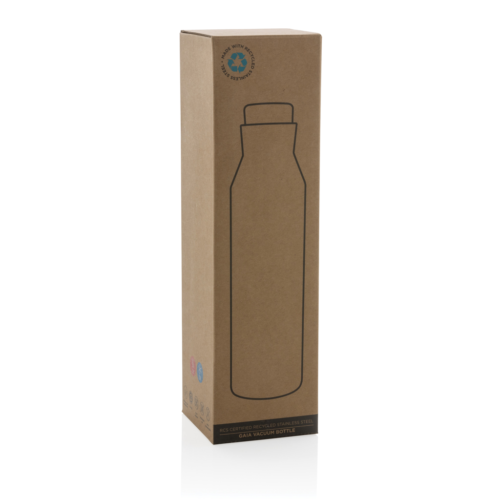 Termos ermetic Gaia din inox reciclat certificat RCS personalizat cu logo