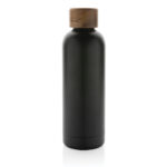 Termos ermetic Wood din inox reciclat certificat RCS personalizat cu logo