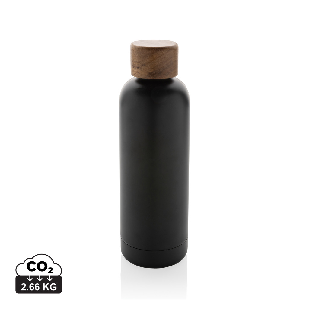 Termos ermetic Wood din inox reciclat certificat RCS
