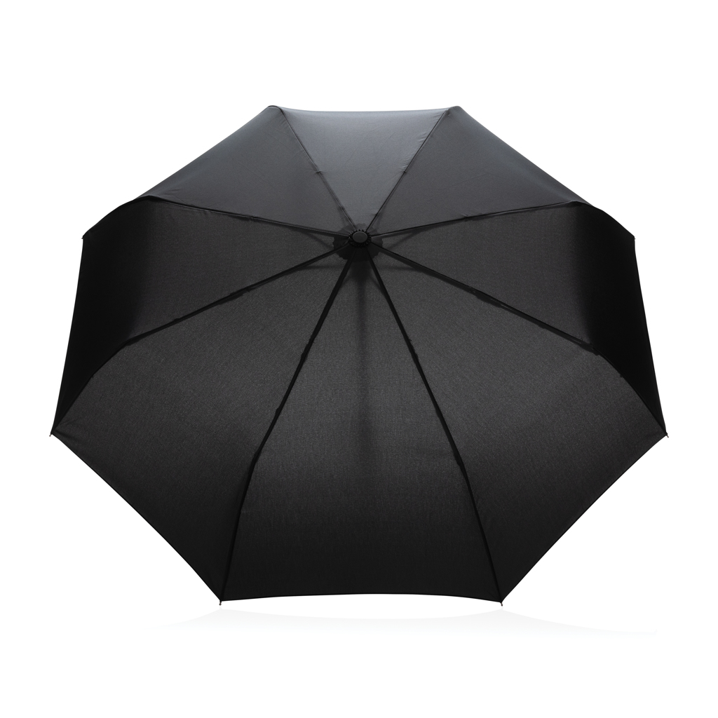 "Umbrelă automată 21"" din bambus Impact AWARE™ RPET 190T" personalizat cu logo